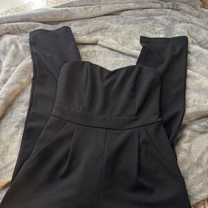Elegant Black Strapless jumpsuit
